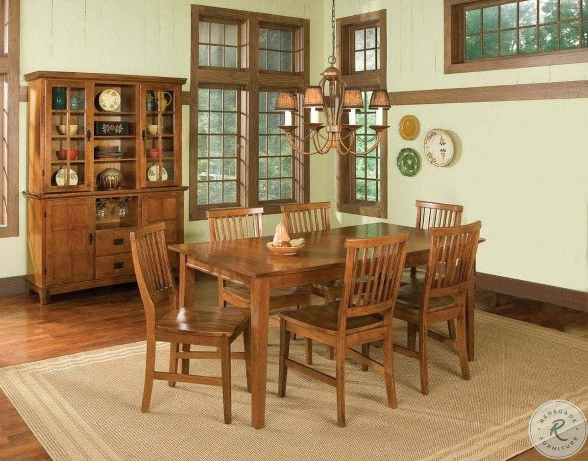 Brown Dining Buffet with Hutch V36685