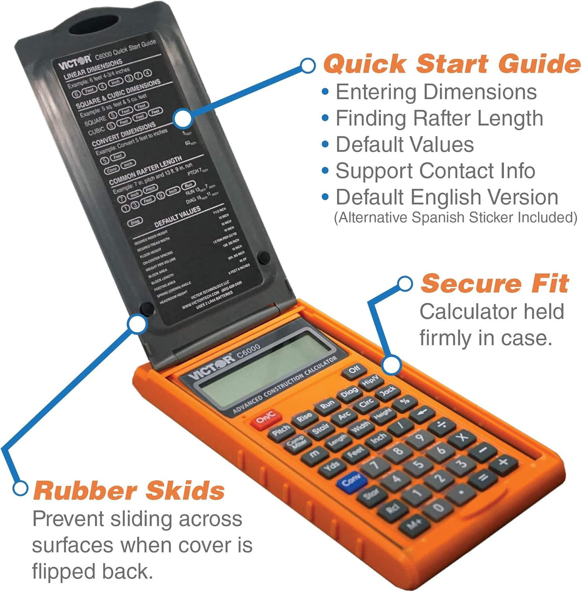 Construction Calculator with Protective Case V32866