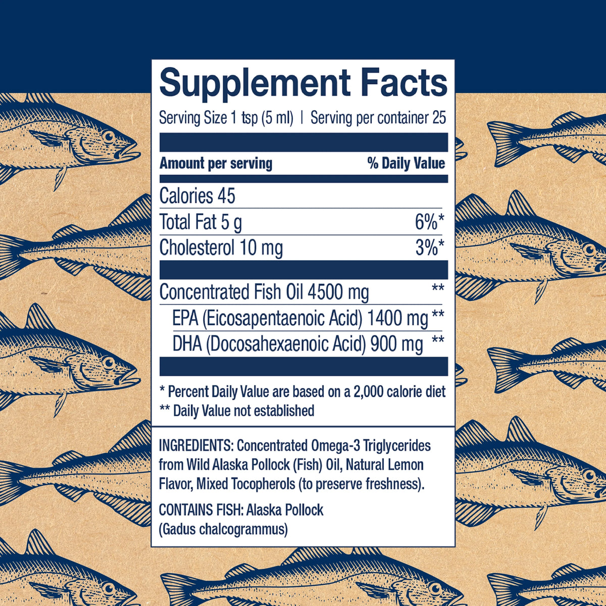 4.23 oz Wild Alaskan Fish Oil Liquid Z7172