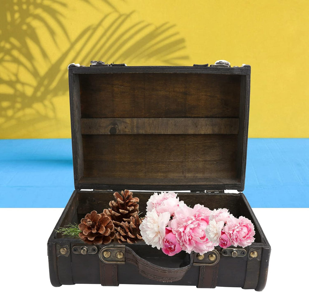 Antique Wooden Suitcase M6347