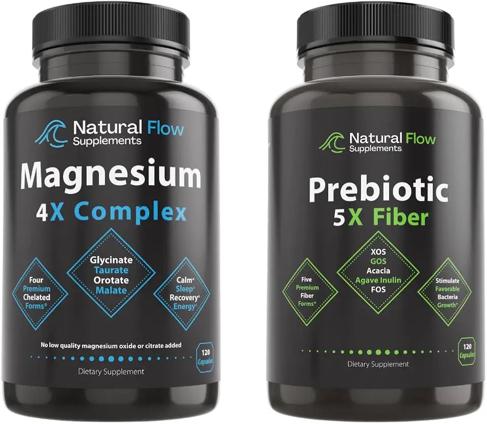 4X Magnesium Complex & Prebiotic Fiber 5-in-1 Capsules B176