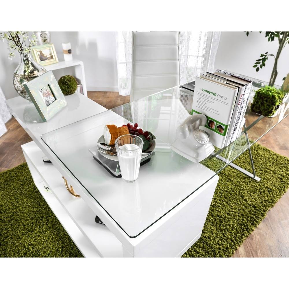 White Convertible Executive Desk S598228