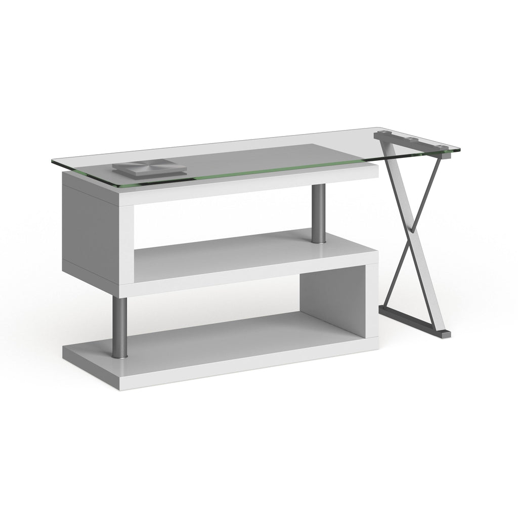 White Convertible Executive Desk S598228