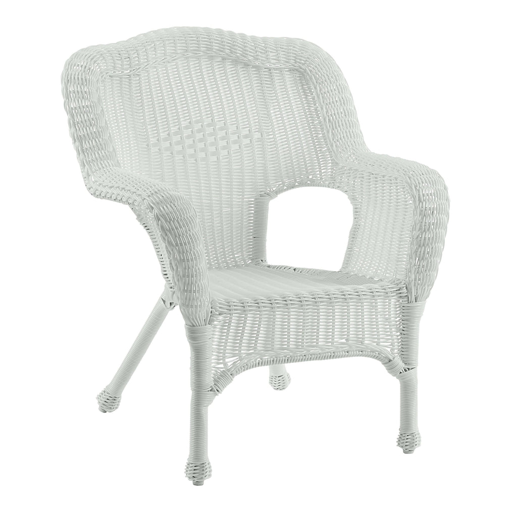 Antique Black Resin Wicker Patio Chair V635561