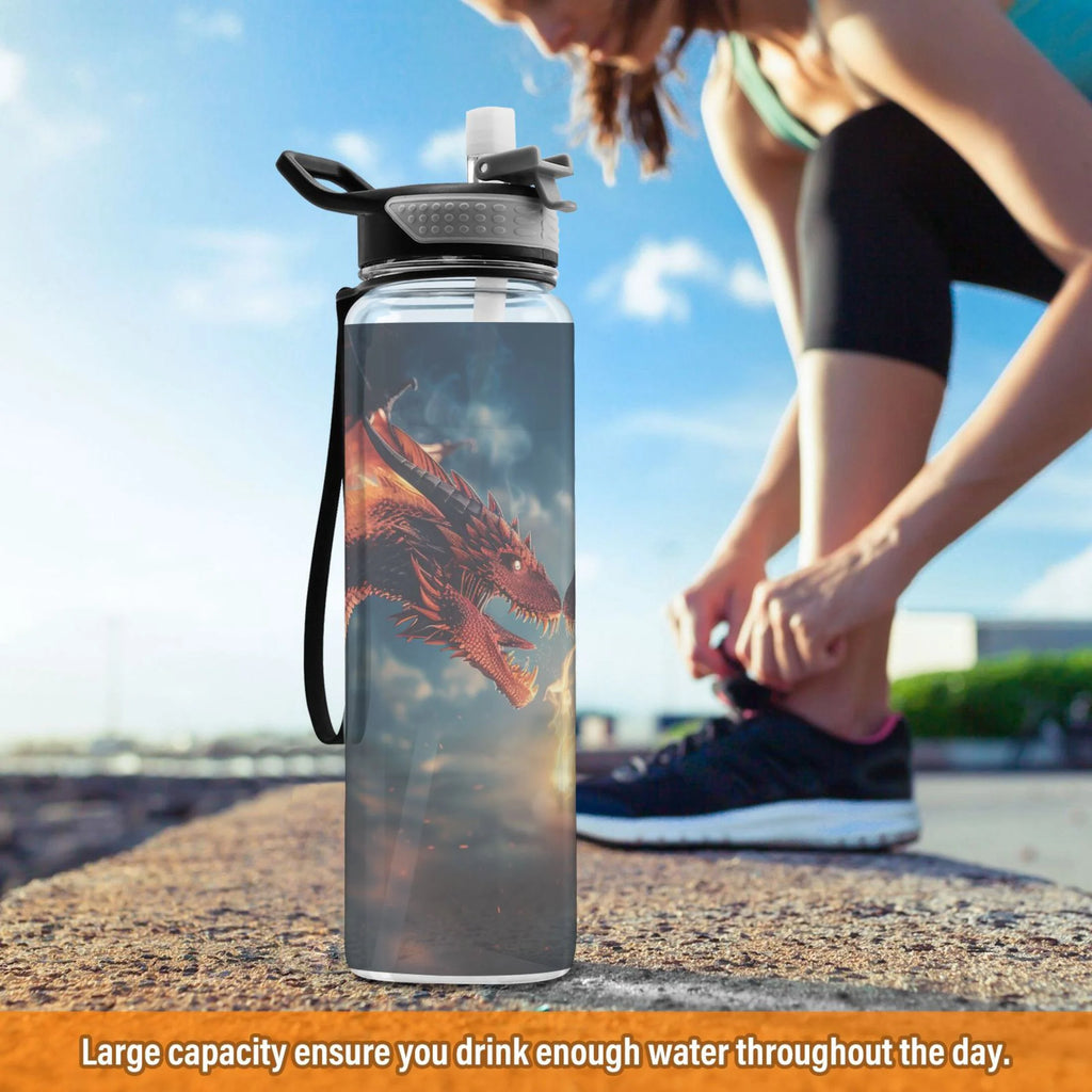 32oz Tritan Sports Water Bottle with Straw F6512
