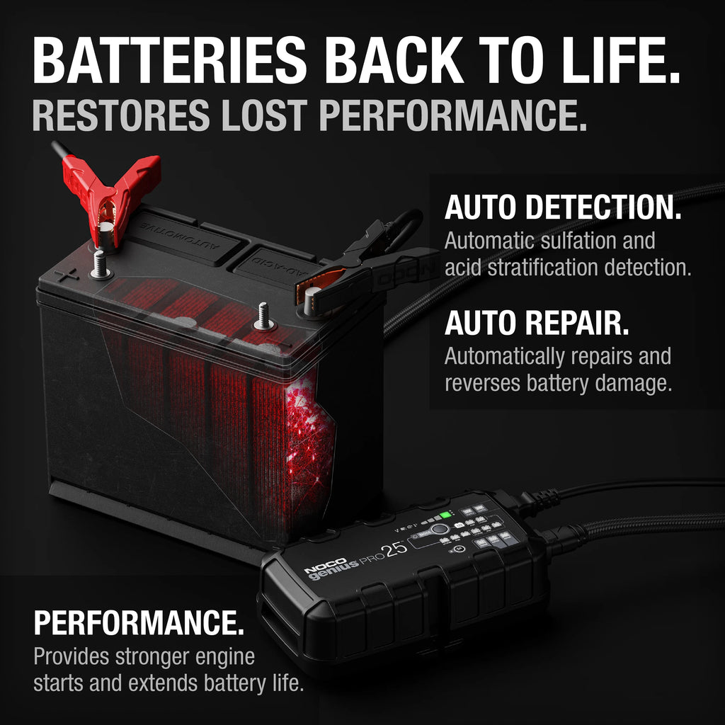 6V/12V/24V Smart Battery Charger and Maintainer U4075