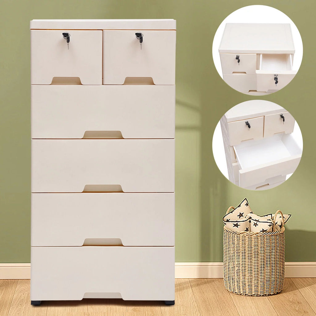 Lockable 6 Drawers Storage Cabinet R5238