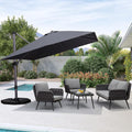 10 FT Square Wind Resistant Cantilever Patio Umbrella F44375