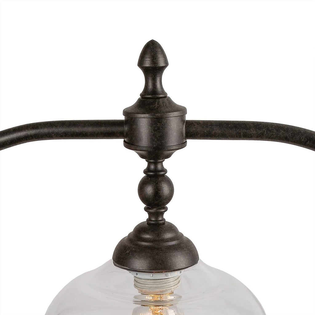 3-Light Oil-Rubbed Bronze Chandelier with Glass Shades M5662