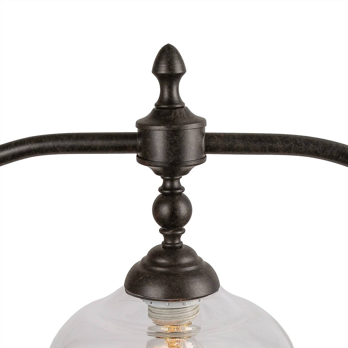 3-Light Oil-Rubbed Bronze Chandelier with Glass Shades M5662