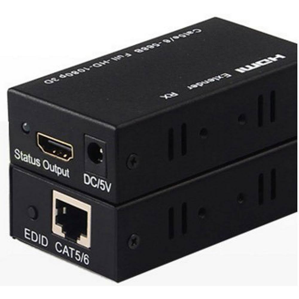 HDMI Extender Over Single Cat5e/Cat6 Ethernet Cable, 180 ft. at 1080p H4396