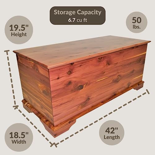42" Aromatic Red Cedar Hope Chest Storage Trunk H13726