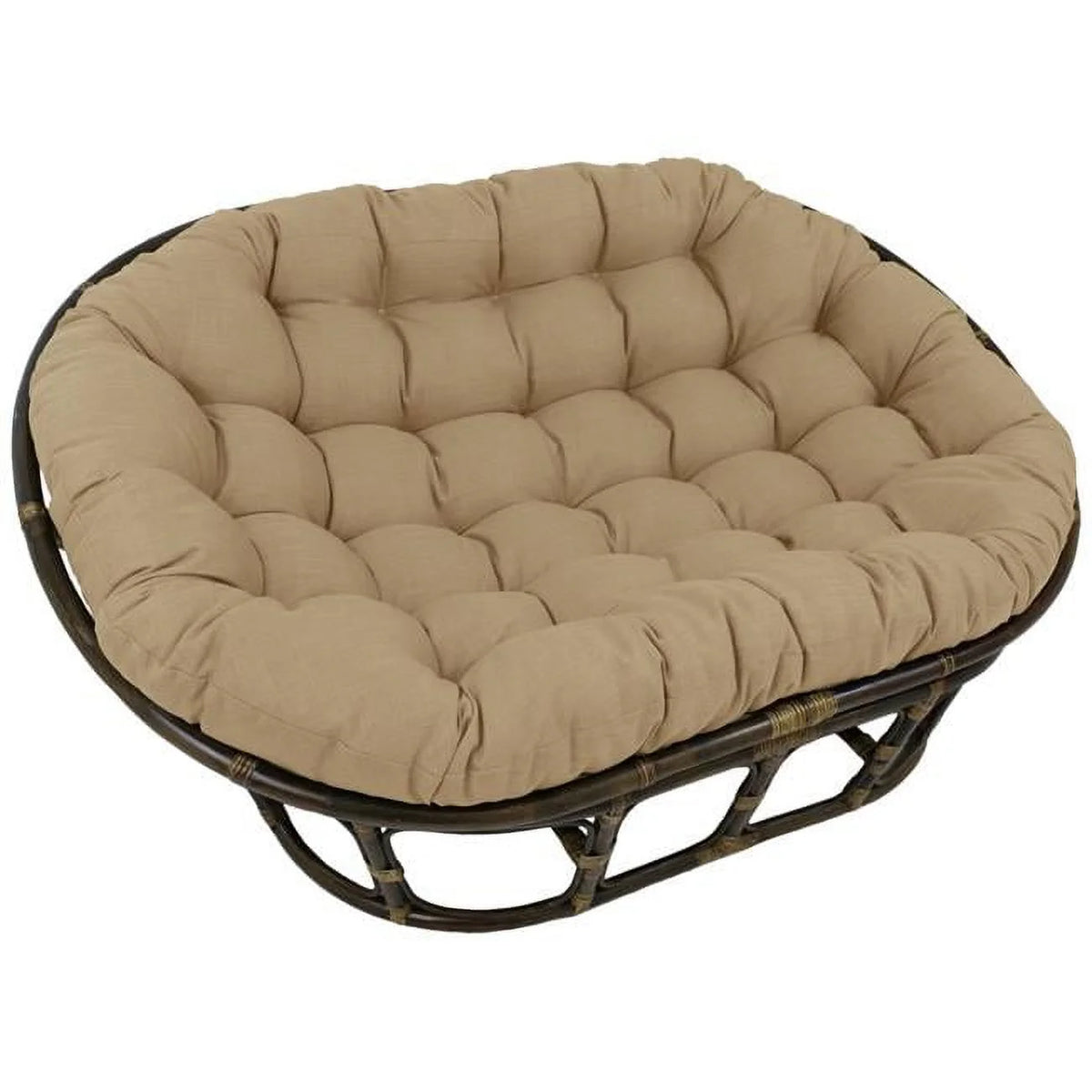 Solid Spun Polyester Double Papasan Cushion S790951