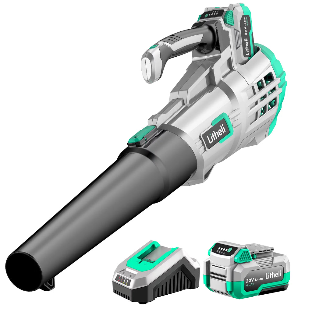 20V Cordless Leaf Blower 350CFM 2-Speed with Battery & Charger B6490