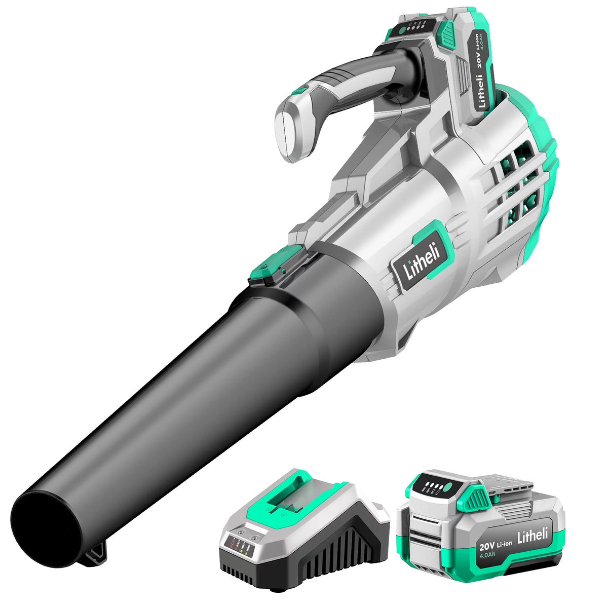 20V Cordless Leaf Blower 350CFM 2-Speed with Battery & Charger B6490