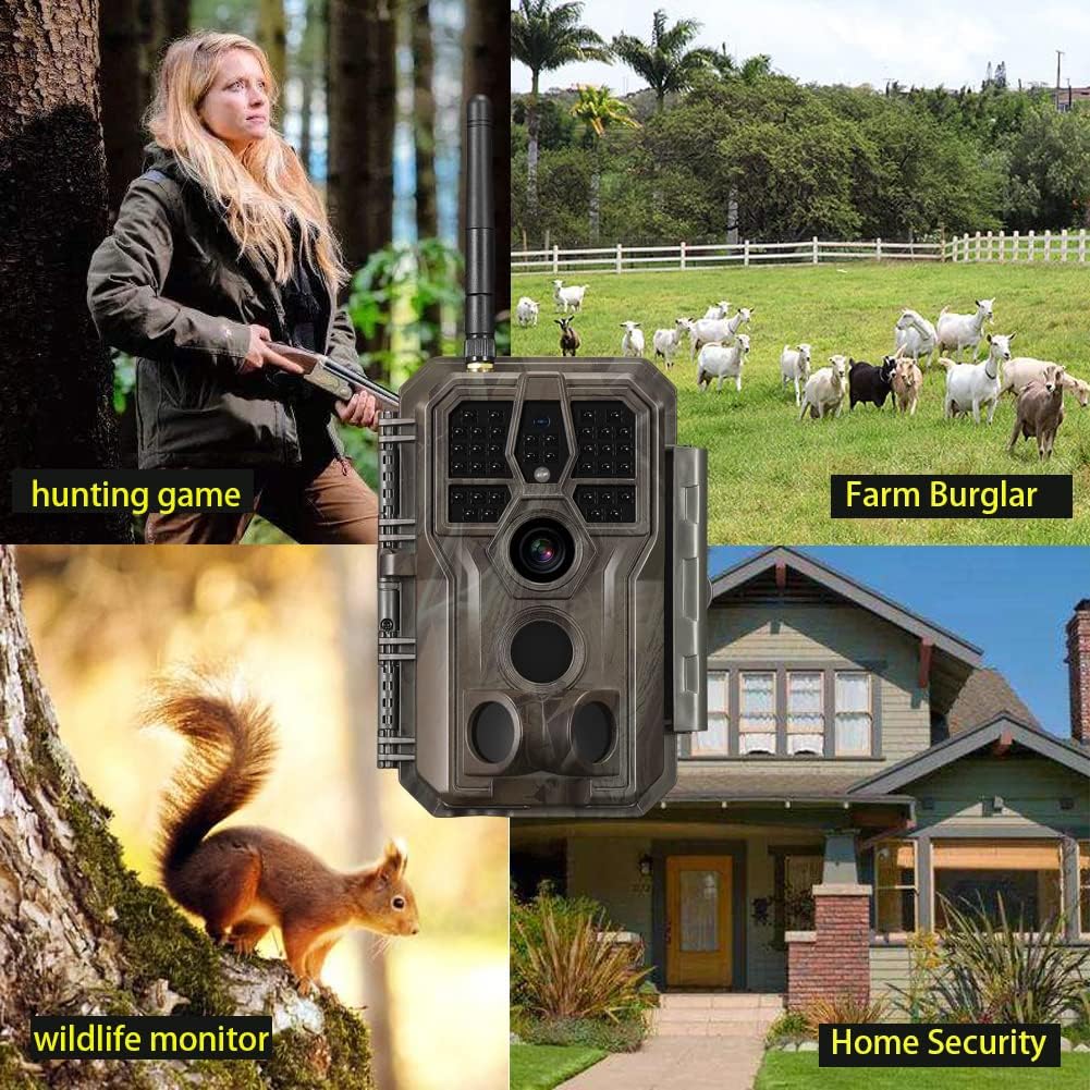 32MP 1296P WiFi Trail Camera with Night Vision Motion Activated Waterproof IP66 N2289