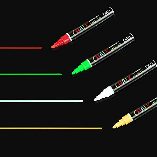 8 Bright Colors Liquid Chalk Marker 6mm Chisel NIB M6158