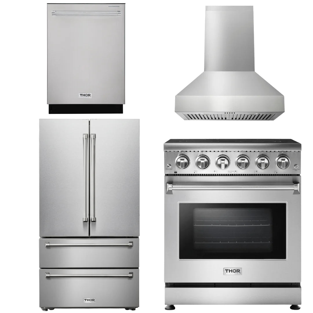 30 Electric Range, Range Hood, Refrigerator, Dishwasher R39517