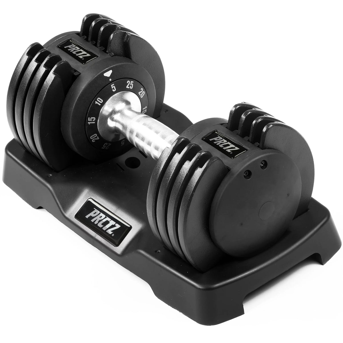 10-50 lb Adjustable Dumbbell, Black B35408