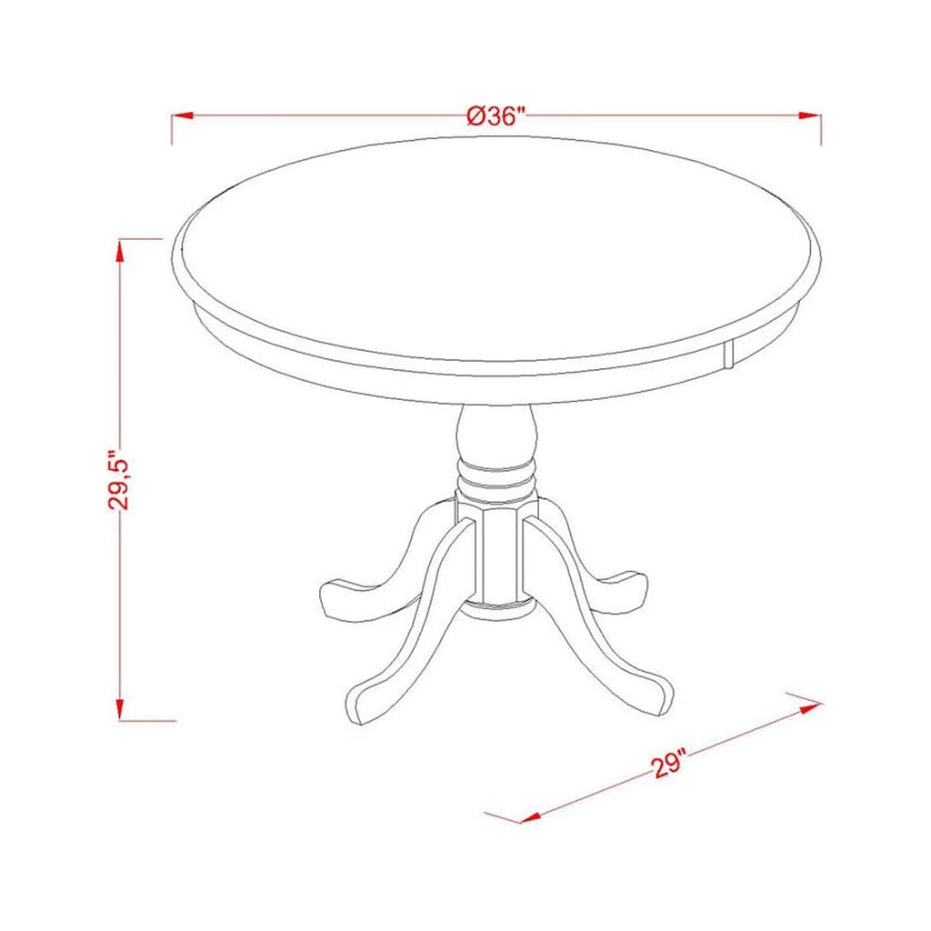 5 Piece Wood Dining Set F74837