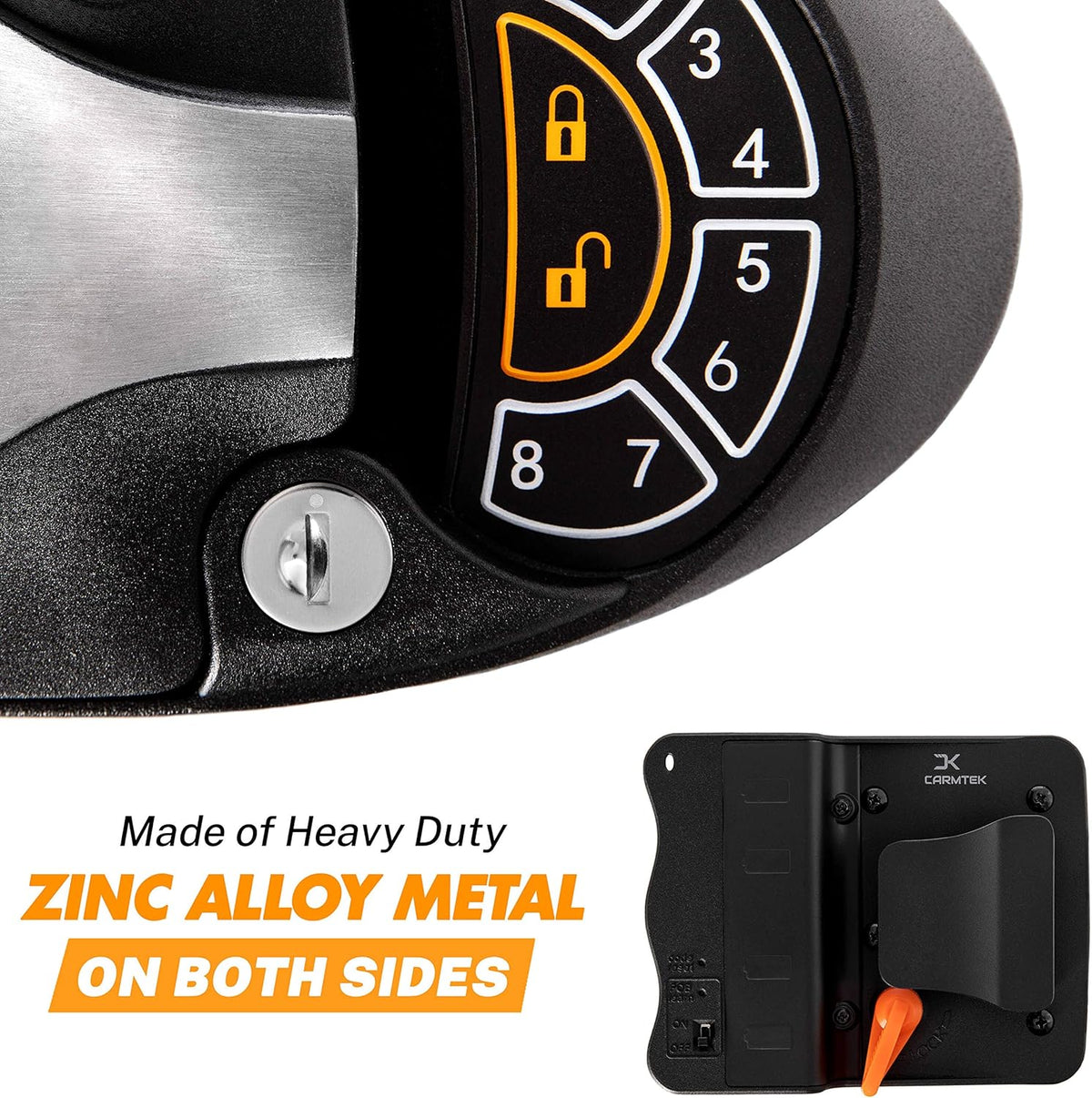 RV Keyless Entry Door Lock Latch Handle with Backlit Keypad A520