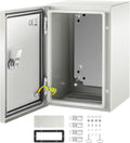 NEMA 4X Steel Electrical Enclosure, 12 x 8 x 8'' IP66 Waterproof N477733