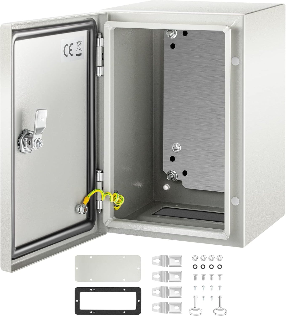 NEMA 4X Steel Electrical Enclosure, 12 x 8 x 8'' IP66 Waterproof N477733