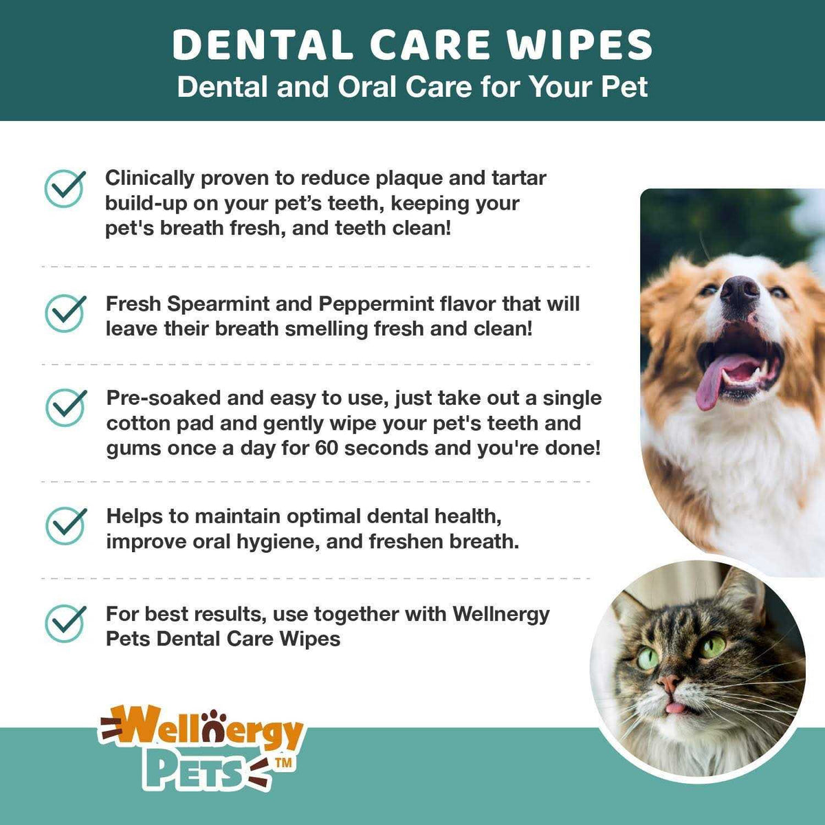 Dental Care Wipes for Dogs F954292