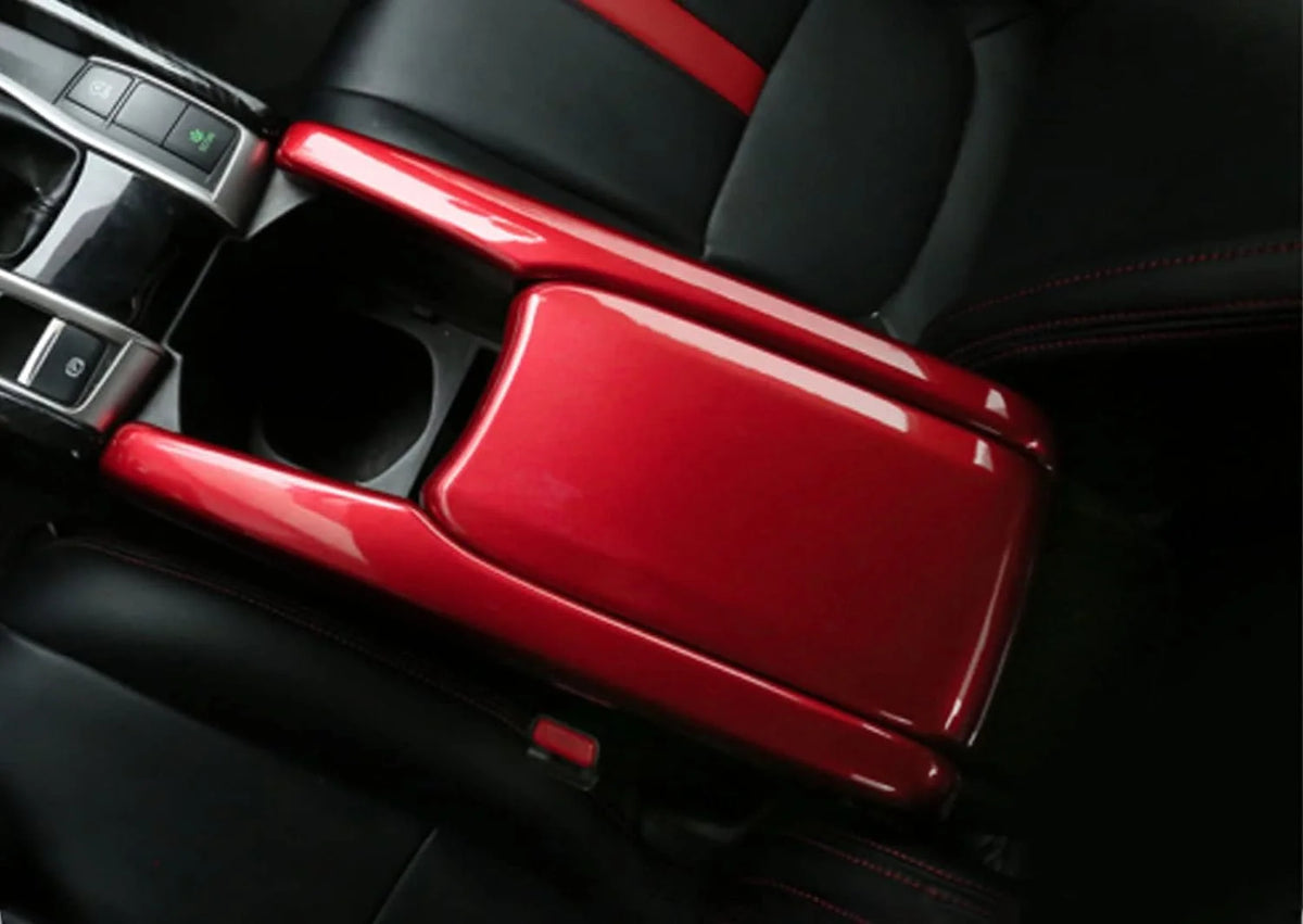 Interior Center Console Panel Gear Shift Button Frame Trim Kit Sporty Red R960294