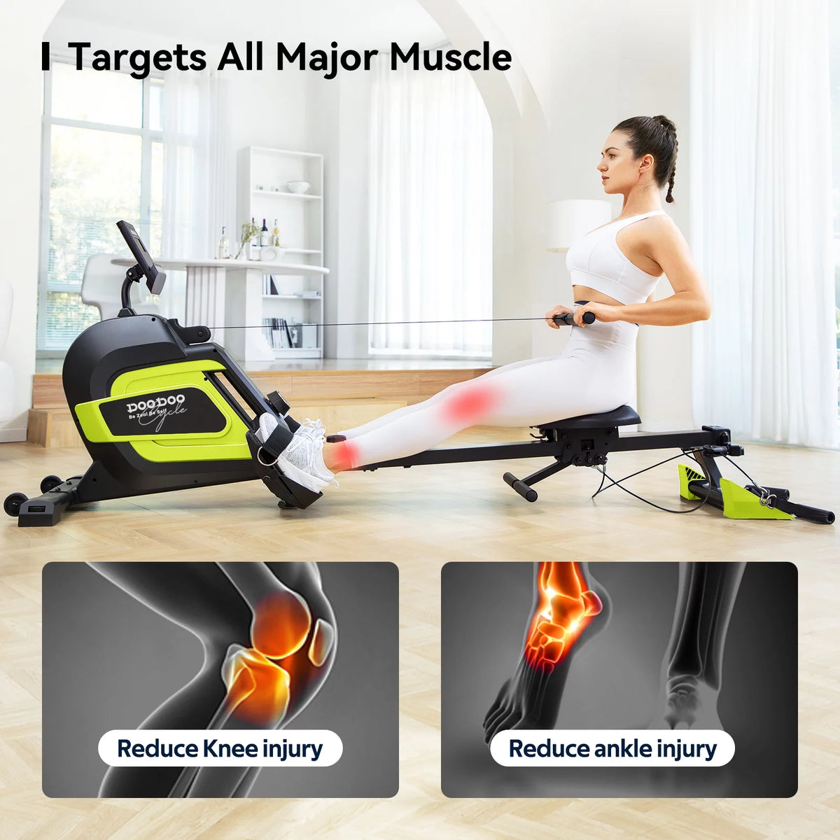 3-in-1 Foldable Magnetic Rowing Machine D224
