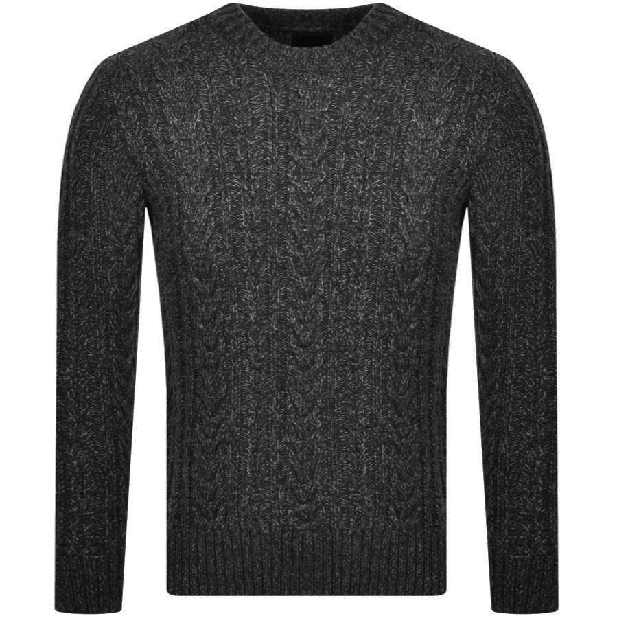 Black Crew Neck Jumper S359