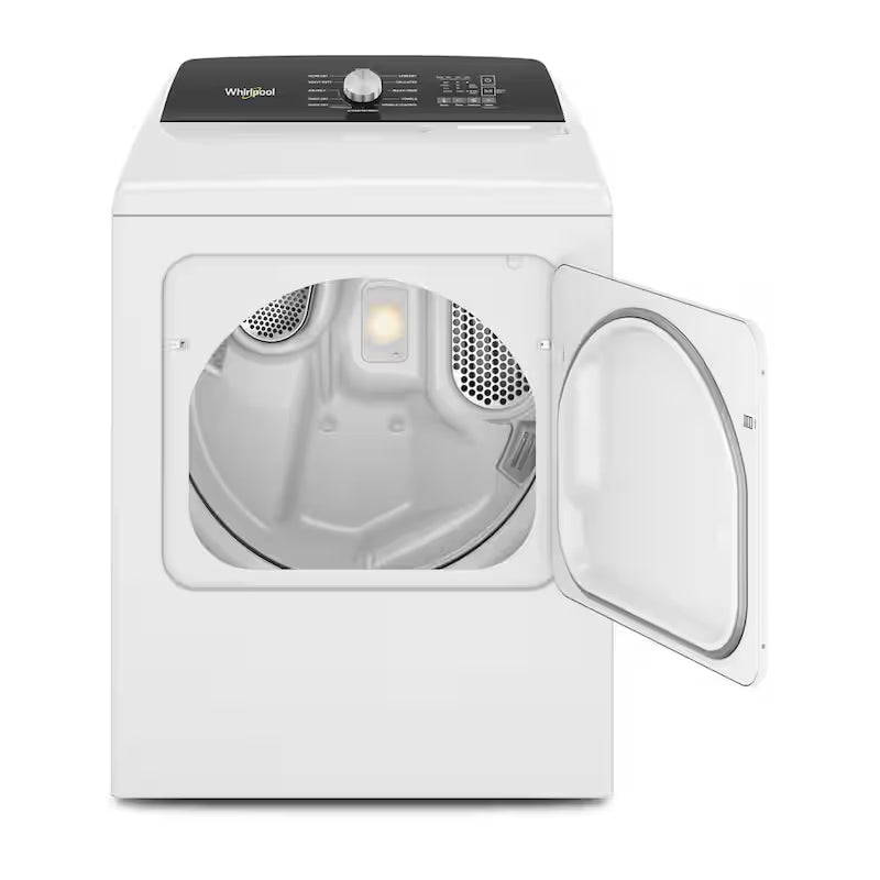 White 7 cu. ft. Electric Top Load Dryer with Steam U674354