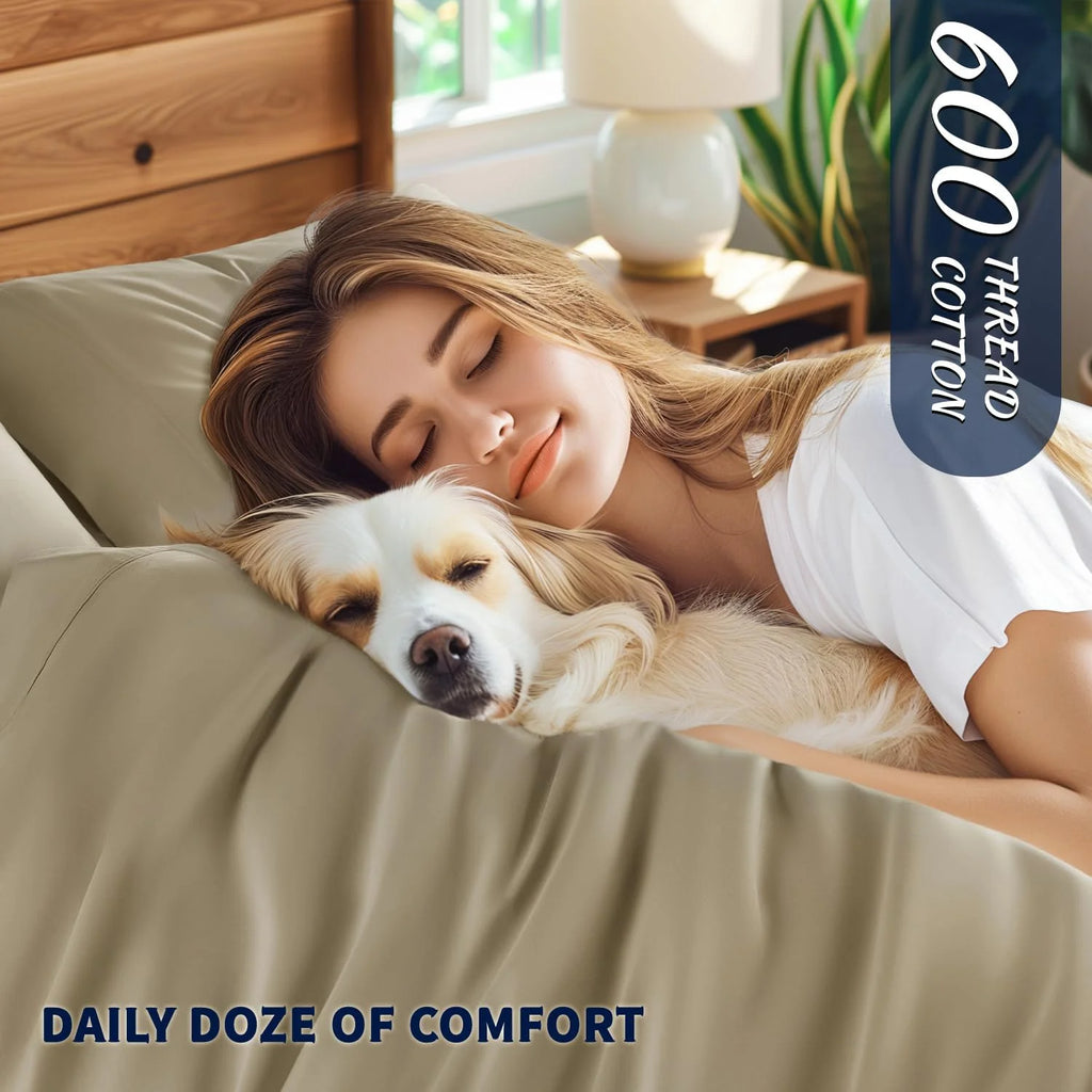 King Size 4-Piece 100% Egyptian Cotton Sheets Set R44687