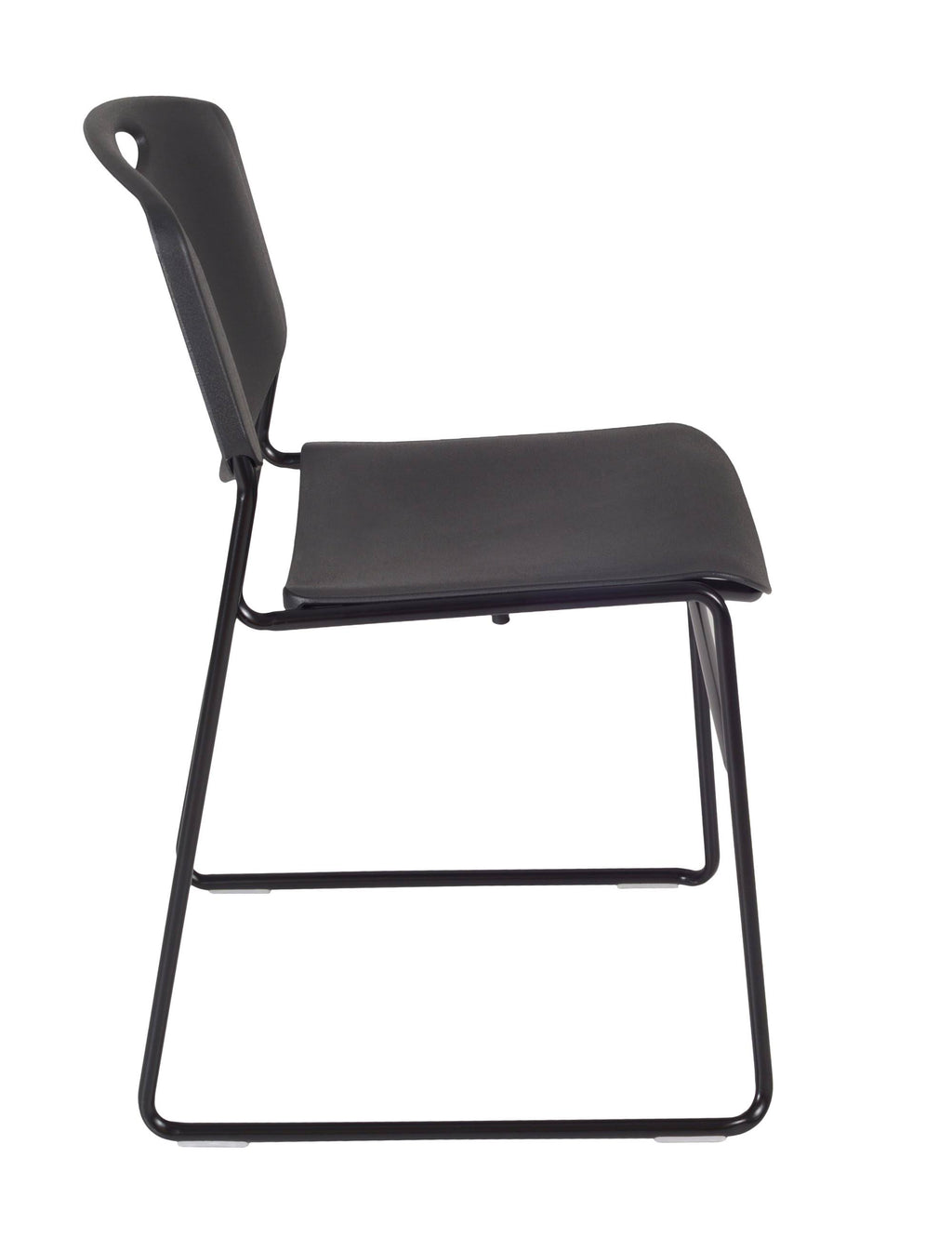 36x22 Square Breakroom Table with 4 Stack Chairs Y98305
