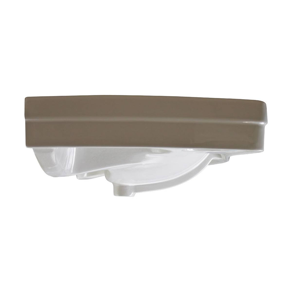 17x22 Round White Bathroom Sink with Overflow C9828