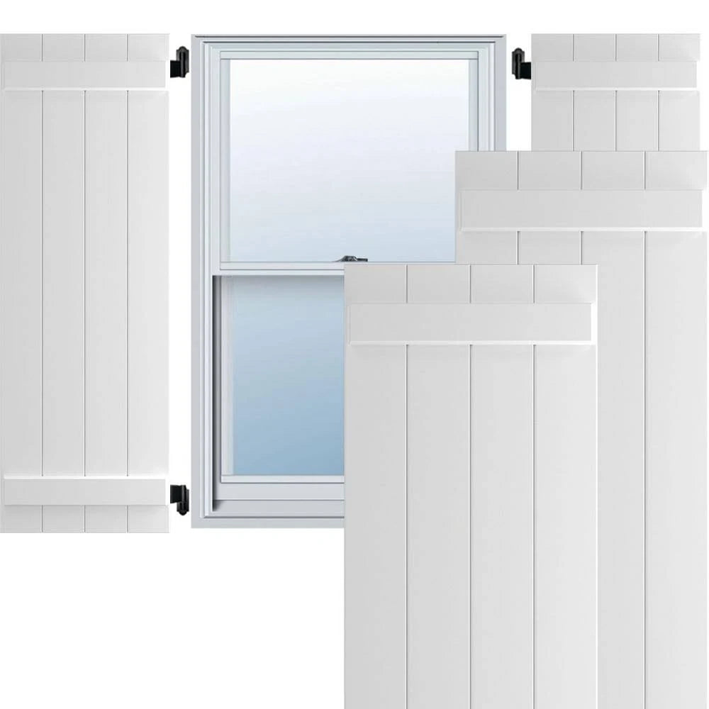 Composite Wood Board-n-Batten Shutter (Set of 2) N6114