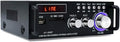 Wireless Bluetooth 5.0 Stereo Amplifier System, 200W Dual Channel Audio Receiver with Remote Control, Pack of 2 A439047