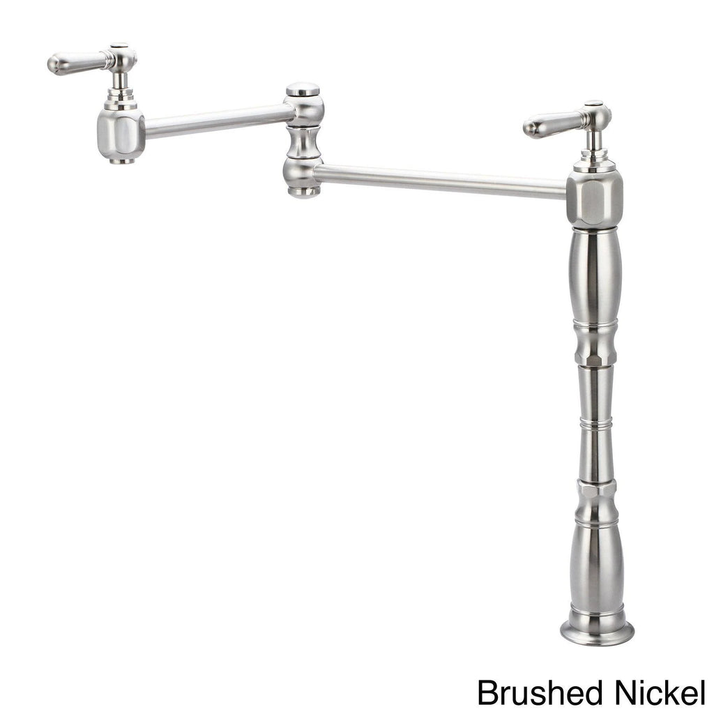 Brushed Nickel Deck Mount Pot Filler R295