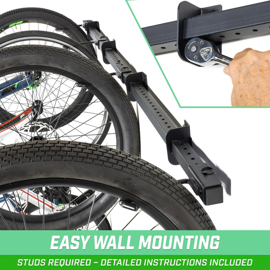 Wall Mounted Bike Rack for 4 to 6 Bicycles G53238