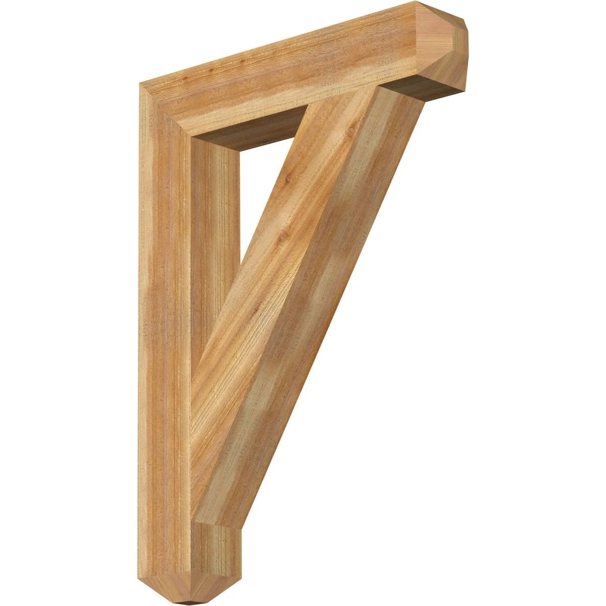 6x22W x 32x22D x 44x22H Traditional Craftsman Bracket, Western Red Cedar X93598