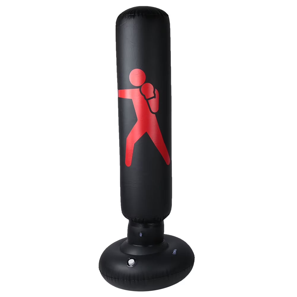 Inflatable Punching Bag for Kids, PVC 160cm (Black) W642