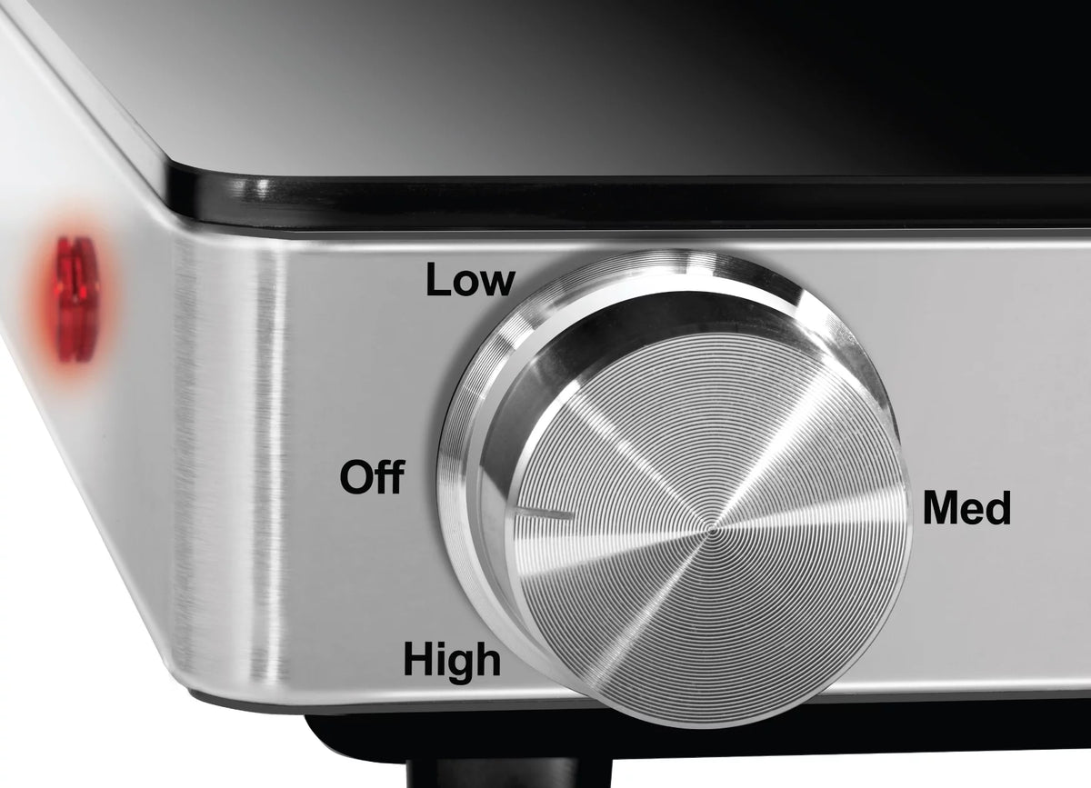 Compact Glasstop Warming Tray with Adjustable Temperature Control E1606