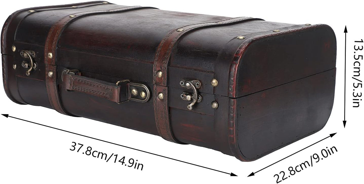 Antique Wooden Suitcase M6347