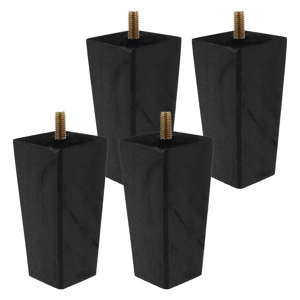 4PCS Wooden Furniture Legs Black 6CM X397439