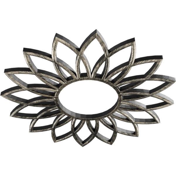 32x22OD x 11 1/8x22ID x 1x22P Daisy PVC Pierced Ceiling Medallion, Antiqued Warm Y754782