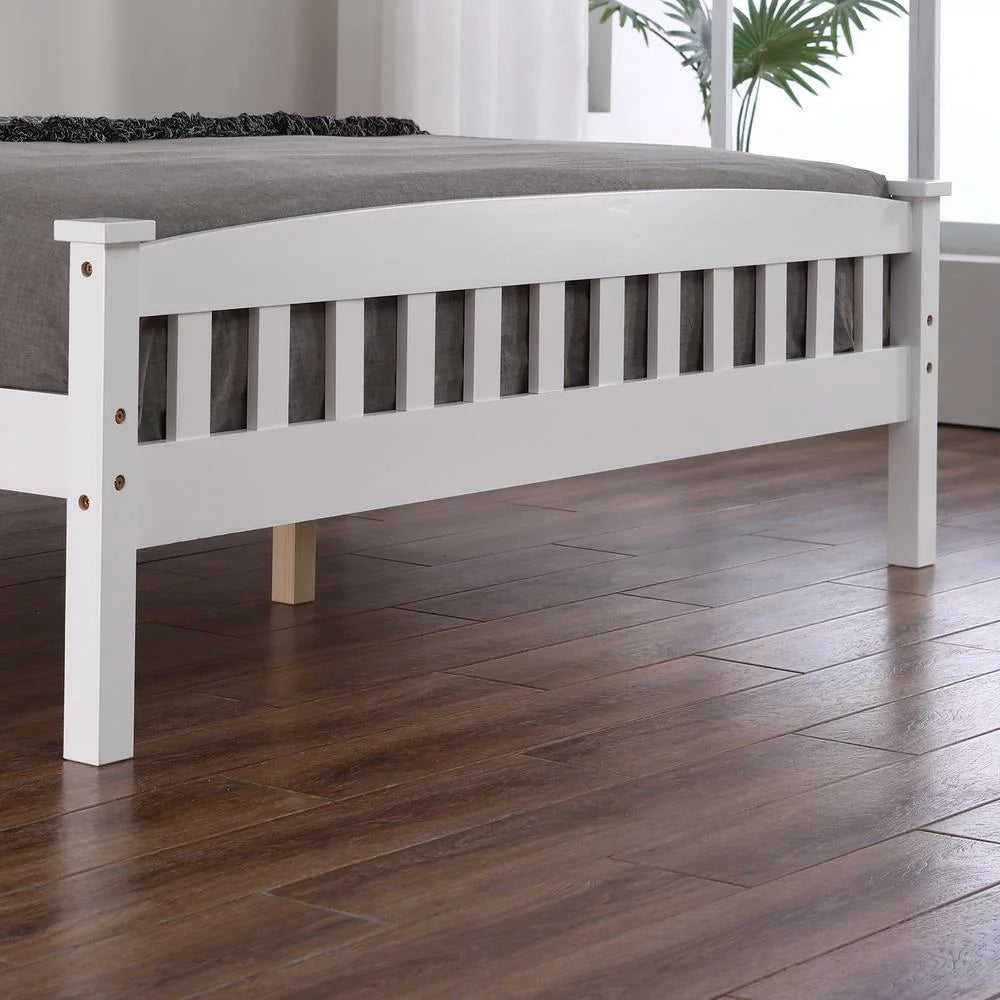 Full Solid Pine Wood Bed Frame with Wood Slats Y24057