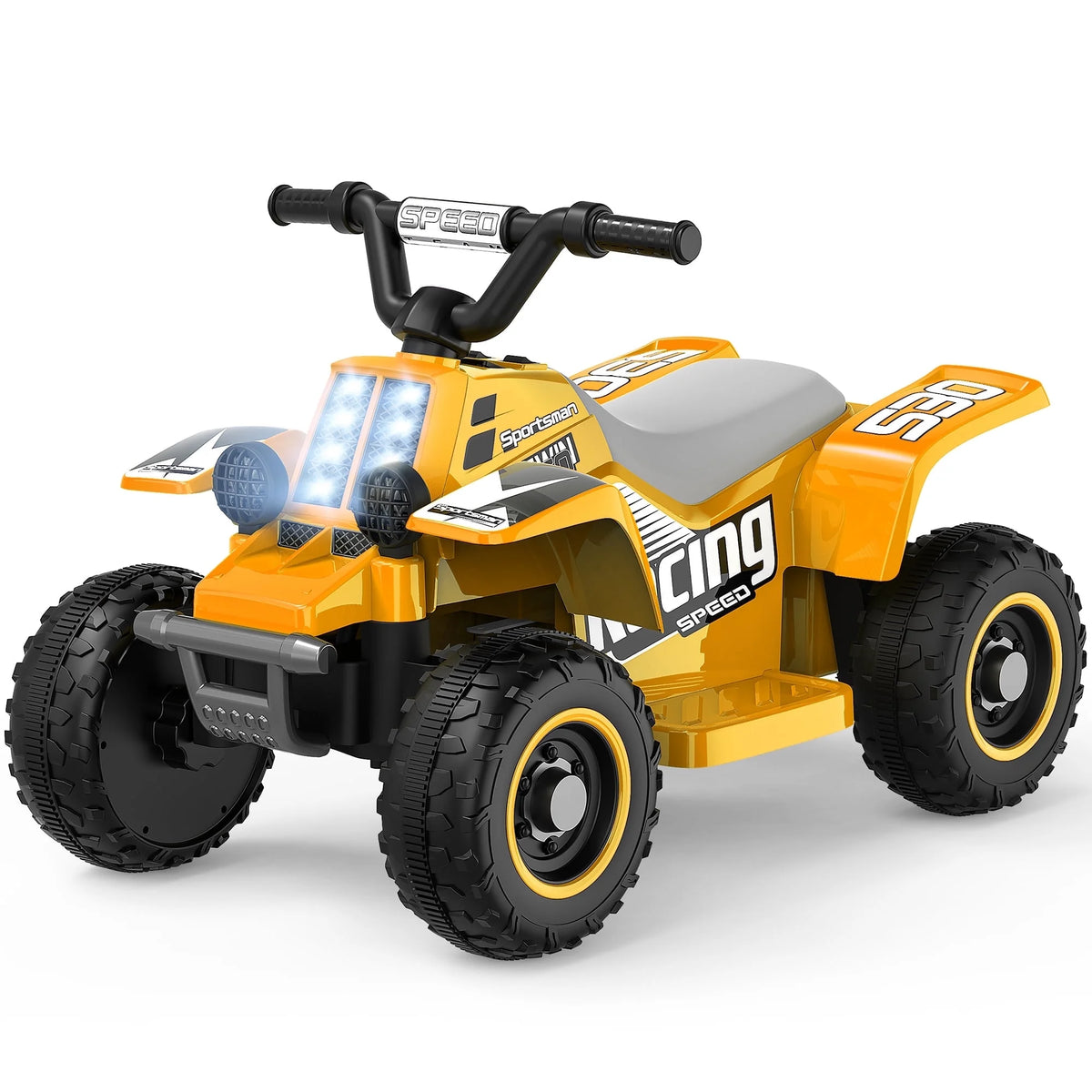 6V 7Ah Powered Ride on Toy Kids ATV Electric 4-Wheeler Quad Car Blue White L293810