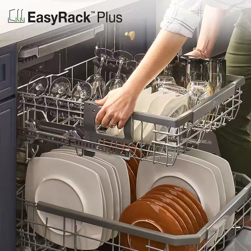 Black Stainless Steel Front Control Dishwasher Y285