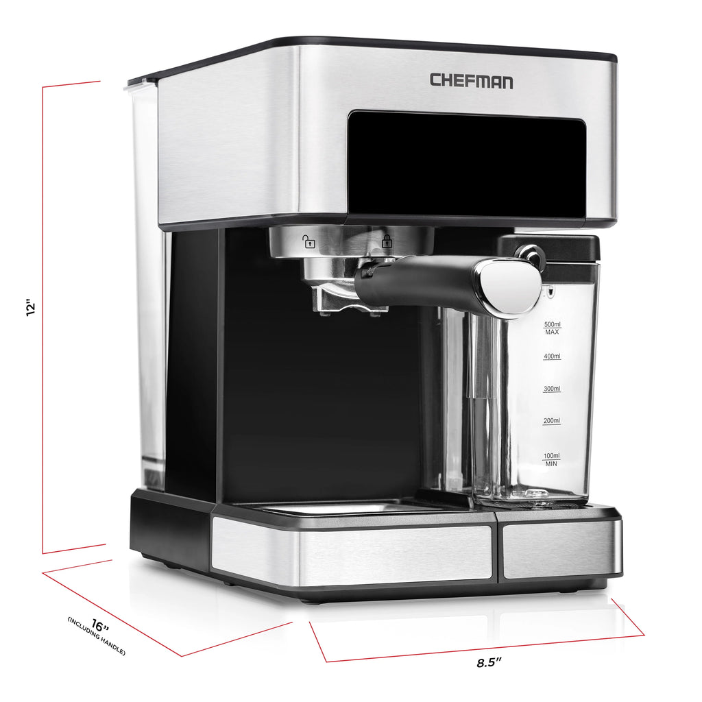 6-in-1 Espresso Machine with Milk Frother I44458