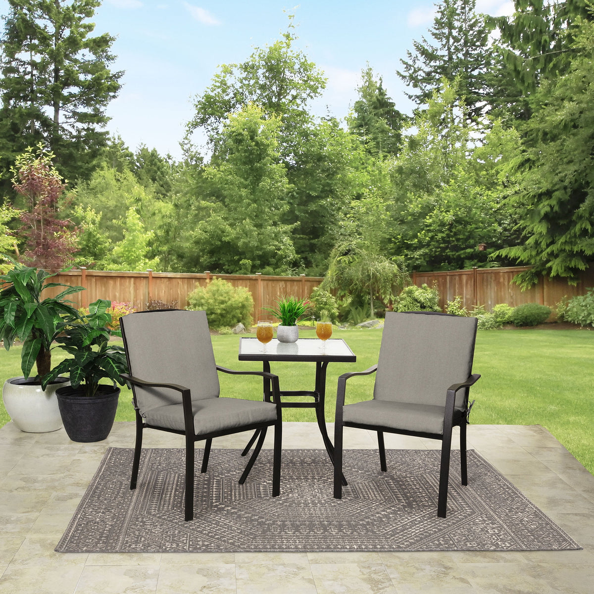 Tan Rectangle Outdoor Chair Cushion U21160